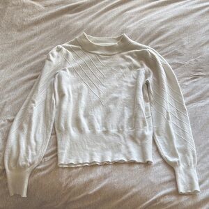 Puff Sleeve High Neck Sweater